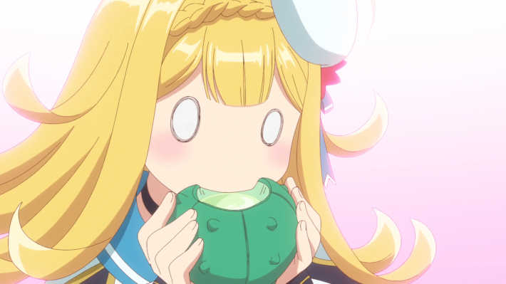 サボテンにかぶりつく