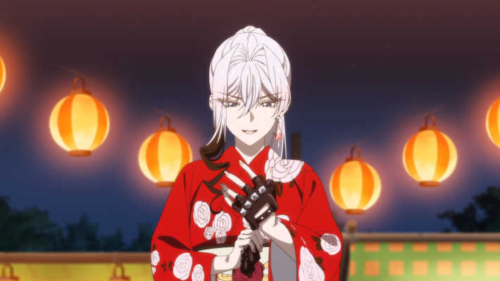 赤い浴衣姿のスカーレット