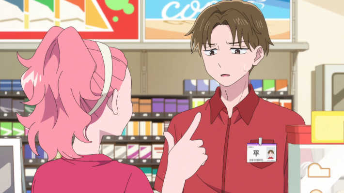 コンビニで働く平