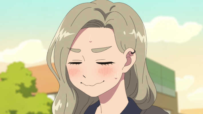 赤面する東